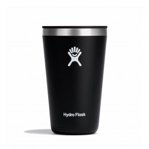 Black Hydro Flask 16 oz All Around™ Tumbler | VFQCISE-71