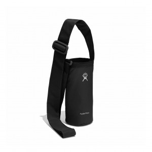 Black Hydro Flask Small Packable Bottle Sling | ENKVBLC-19