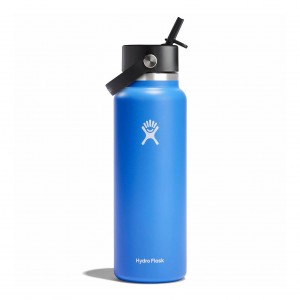 Cascade Hydro Flask 40 oz Wide Mouth with Flex Straw Cap | KYFBRJH-35