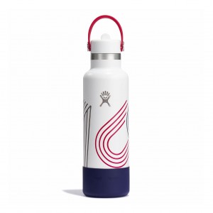 Hydro Flask USA 21 oz Standard Mouth with Flex Straw Cap | BMLNIWT-60