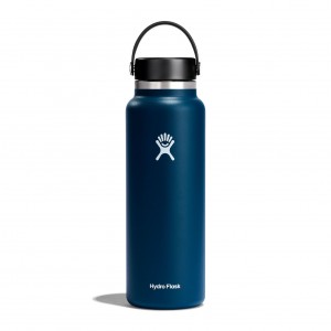 Indigo Hydro Flask 20 oz Wide Mouth | RQMZWXU-37