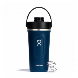 Indigo Hydro Flask 24 oz Insulated Shaker Bottle | SKHABTD-02