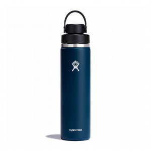 Indigo Hydro Flask 24 oz Wide Mouth with Flex Chug Cap | FUWEIYG-73