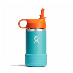 Seaspray Hydro Flask 12 oz Kids Wide Mouth w/ Straw Cap | WCAKHBP-25