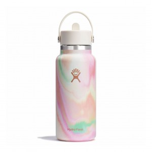 Sugar Crush Hydro Flask 32 oz Wide Mouth with Flex Straw Cap | BYOZGHJ-91