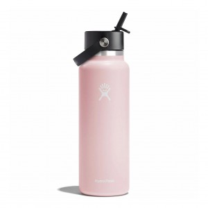 Trillium Hydro Flask 40 oz Wide Mouth with Flex Straw Cap | ZNKJMQW-31