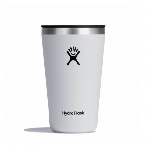 White Hydro Flask 16 oz All Around™ Tumbler | THOIDKR-96