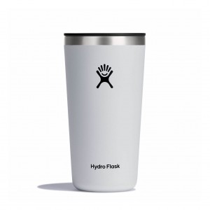 White Hydro Flask 20 oz All Around™ Tumbler | YPWDHNB-05