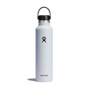 White Hydro Flask 24 oz Standard Mouth | BWSCLGT-07