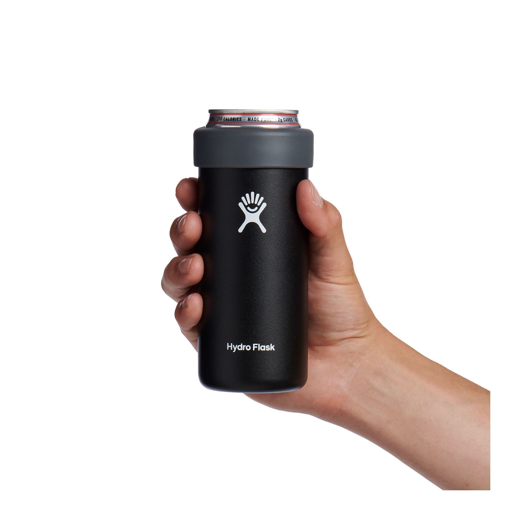 Black Hydro Flask 12 oz Slim Cooler Cup | WKBUYIP-26