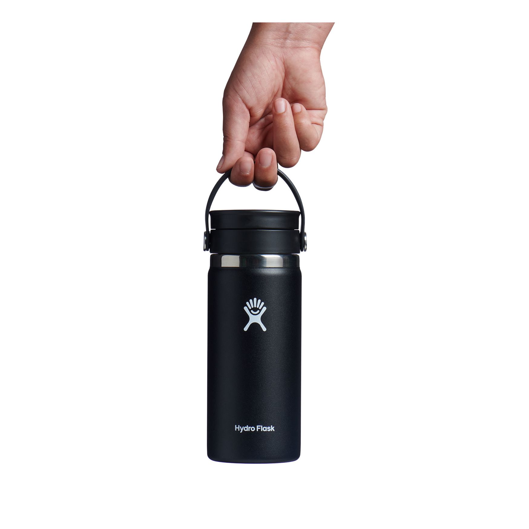 Black Hydro Flask 16 oz Coffee with Flex Sip™ Lid | UYPZLJF-59