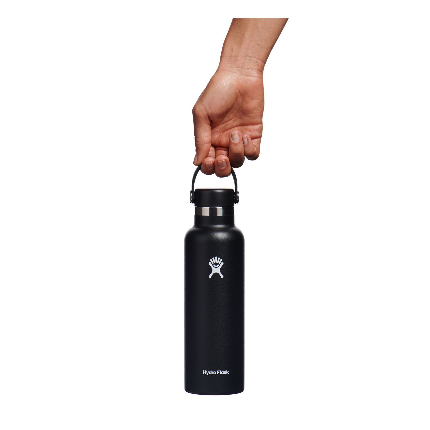 Black Hydro Flask 21 oz Standard Mouth | VQTPOLJ-79