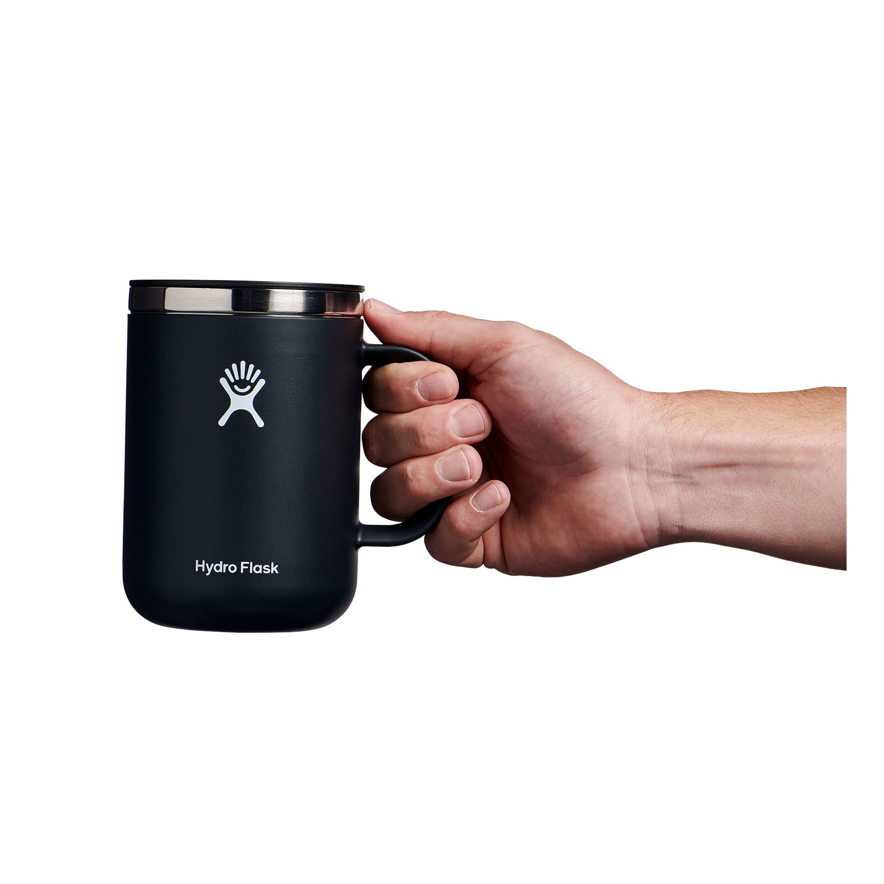 Black Hydro Flask 24 oz Mug | AMXDLVI-46