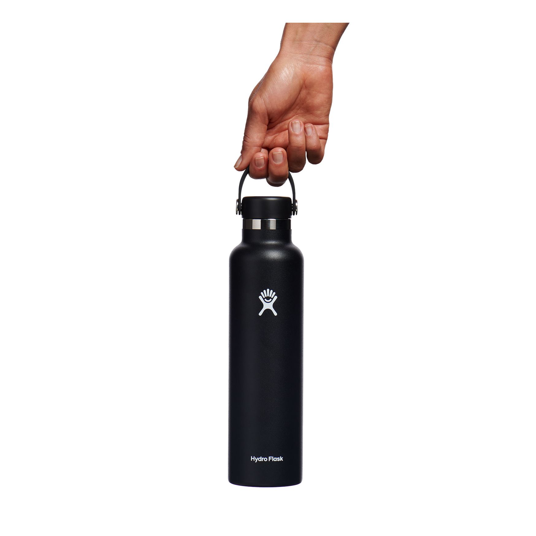 Black Hydro Flask 24 oz Standard Mouth | XMWVTGD-42