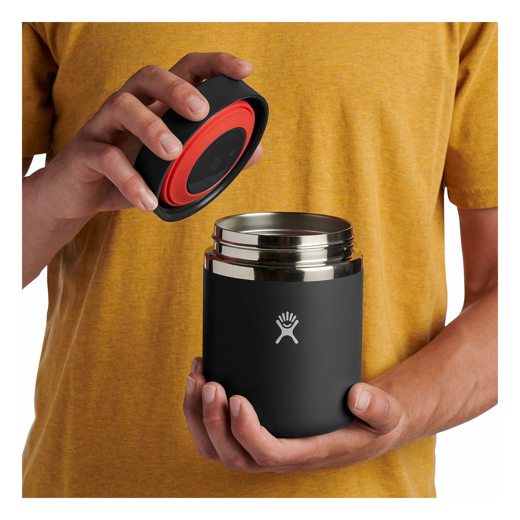 Black Hydro Flask 28 oz Insulated Food Jar | GIXSQTY-26