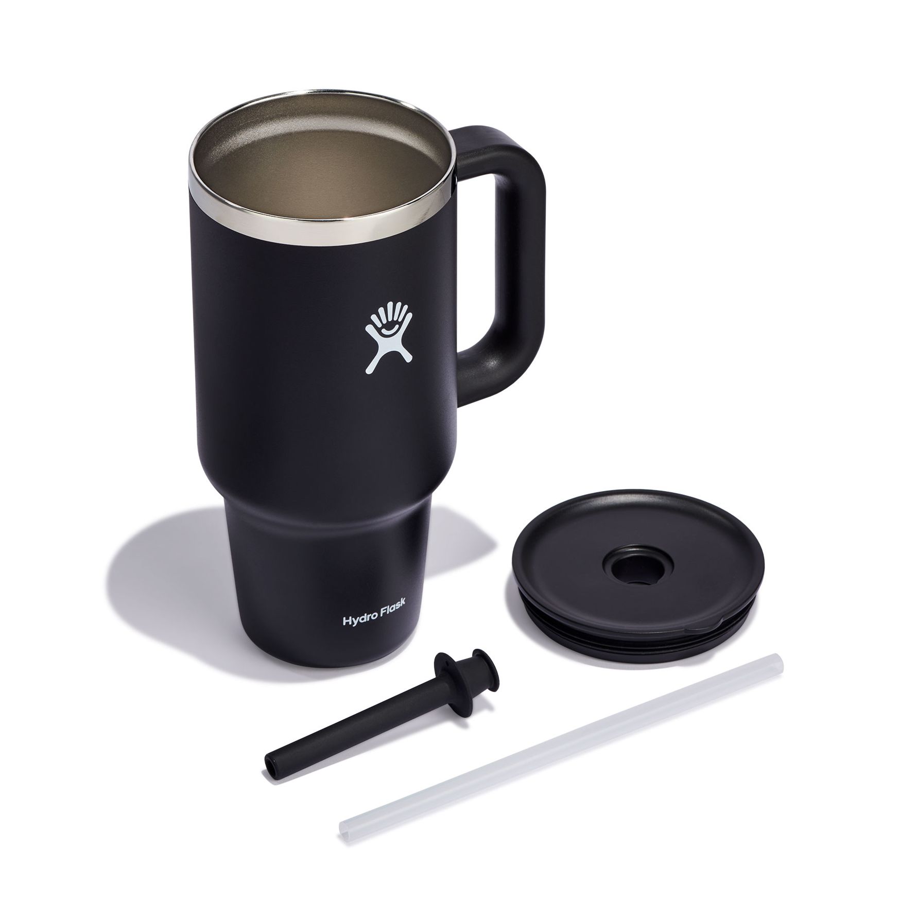 Black Hydro Flask 32 oz All Around™ Travel Tumbler | WGZVBPE-13