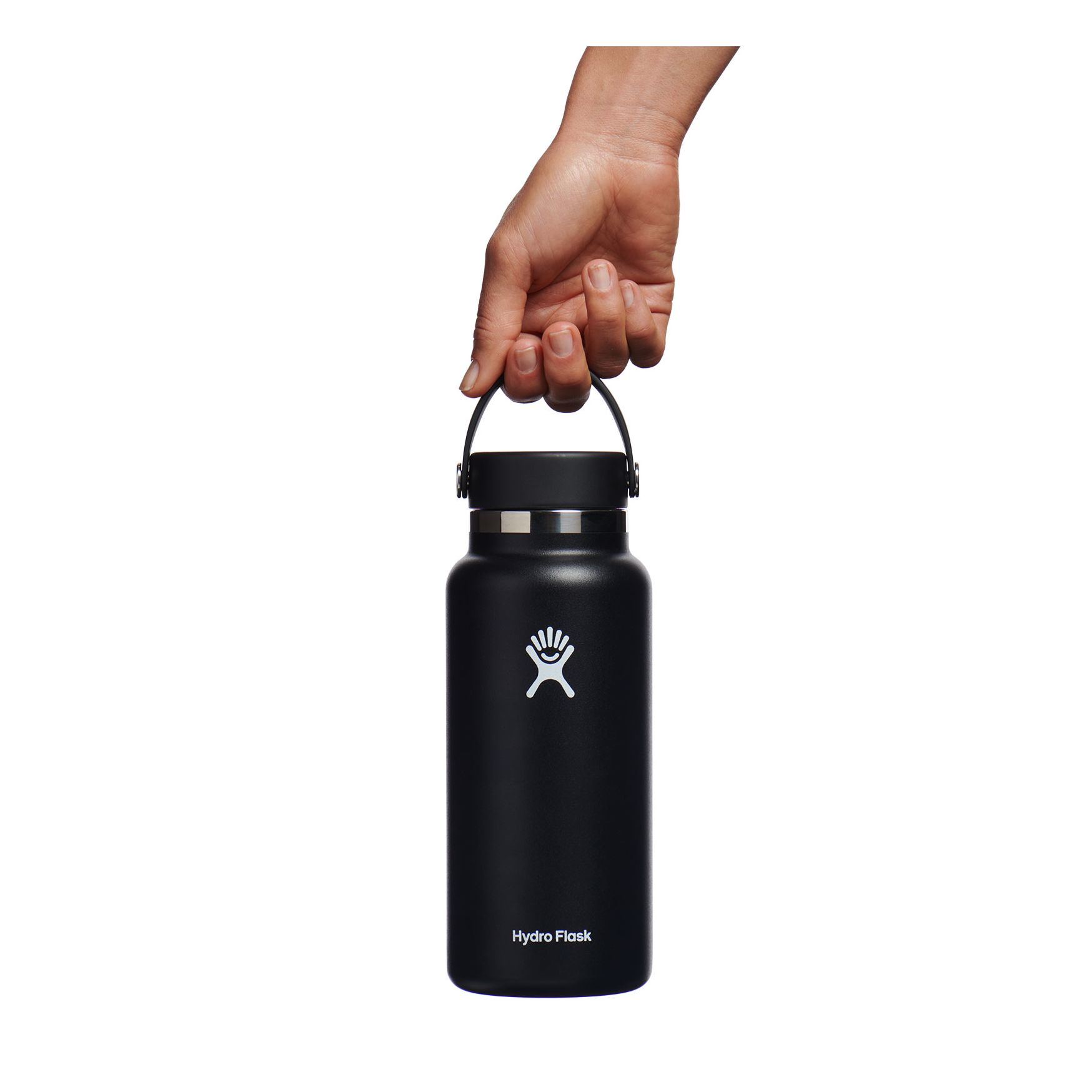 Black Hydro Flask 32 oz Wide Mouth | EHSTKMZ-83