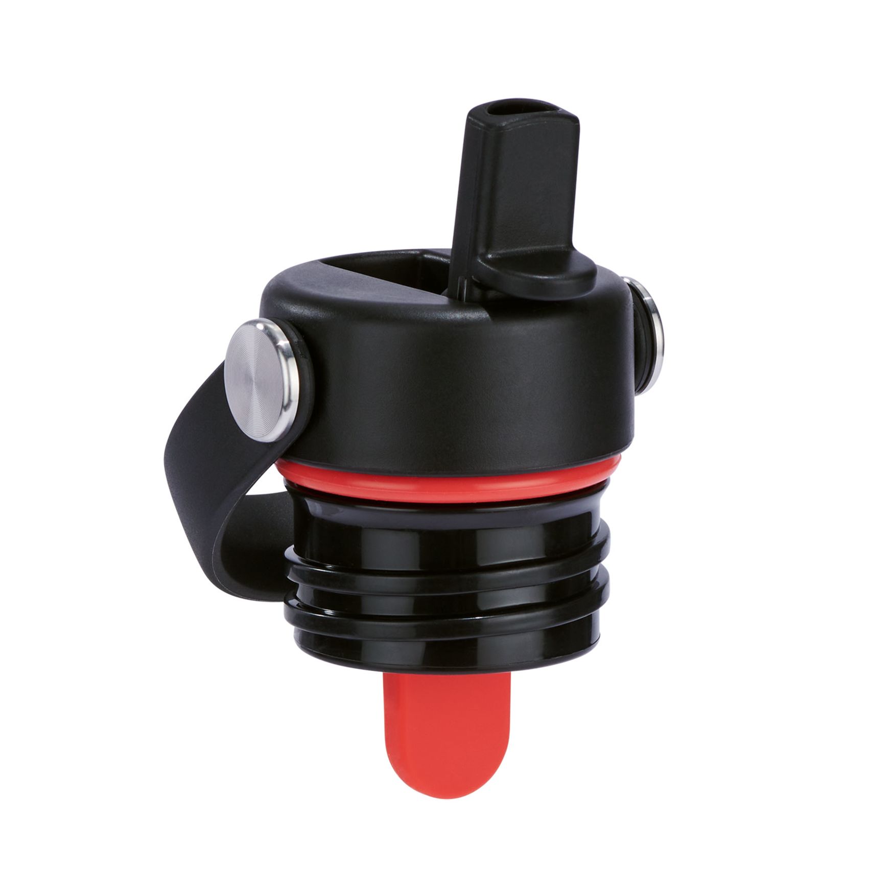 Black Hydro Flask Standard Mouth Flex Straw Cap | YODJLTW-35