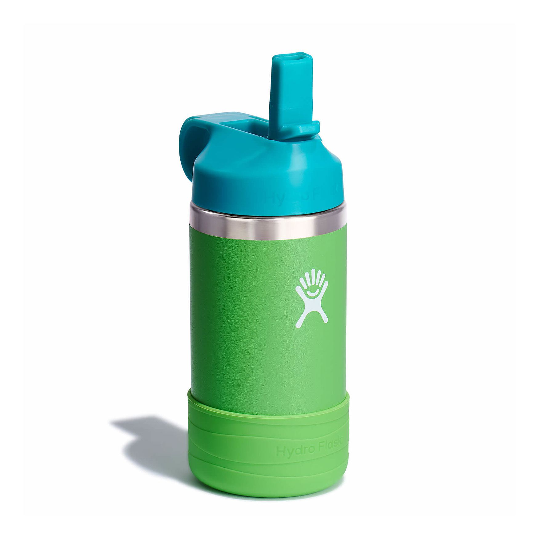 Grass Hydro Flask 12 oz Kids Wide Mouth w/ Straw Cap | AONHIEF-98