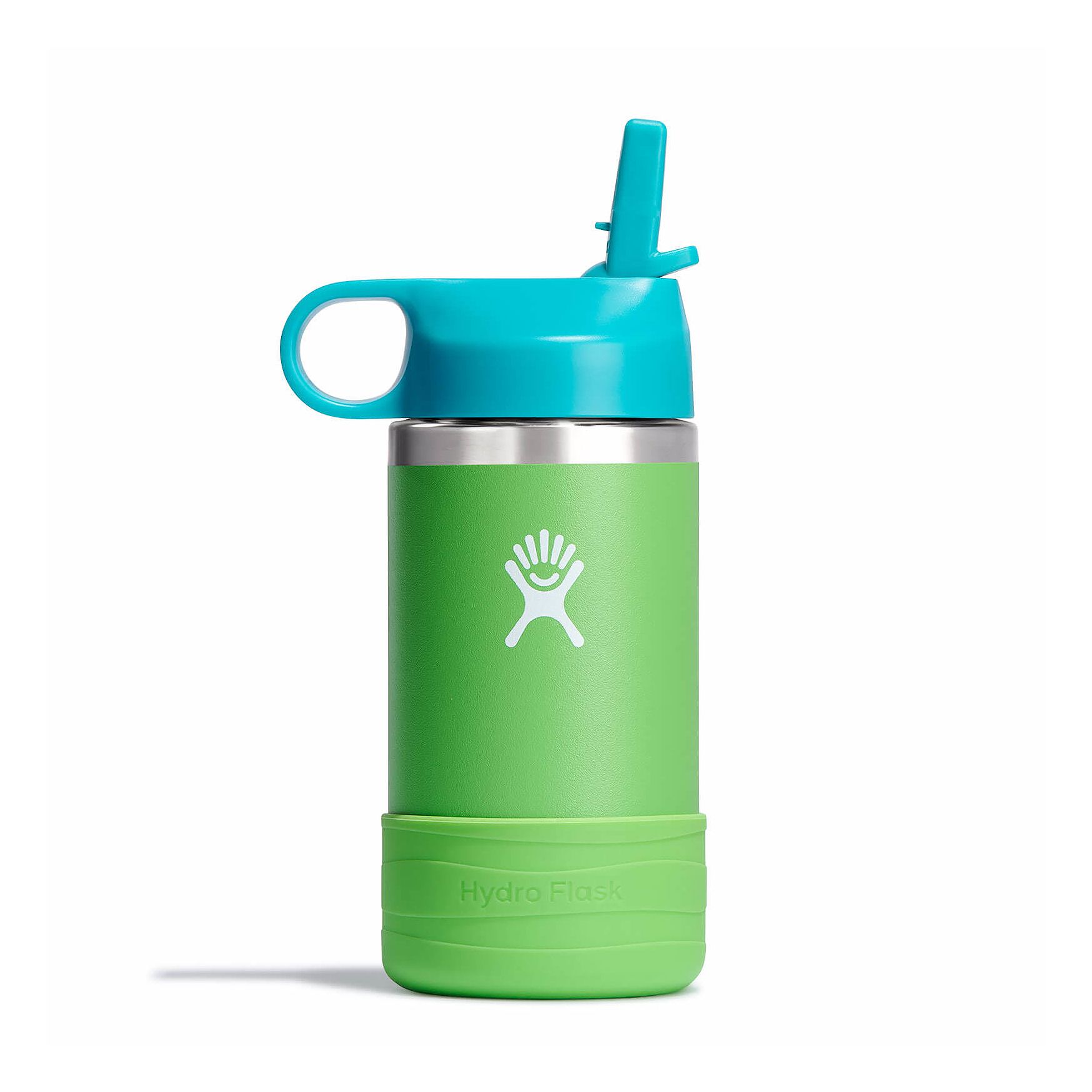 Grass Hydro Flask 12 oz Kids Wide Mouth w/ Straw Cap | AONHIEF-98