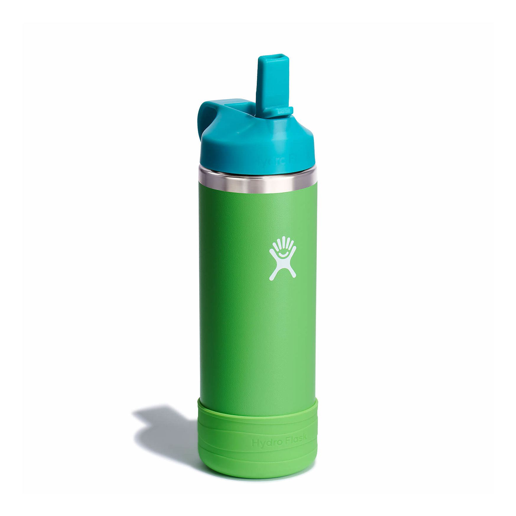 Grass Hydro Flask 18 oz Kids Wide Mouth w/ Straw Cap | ZMNIYJX-76