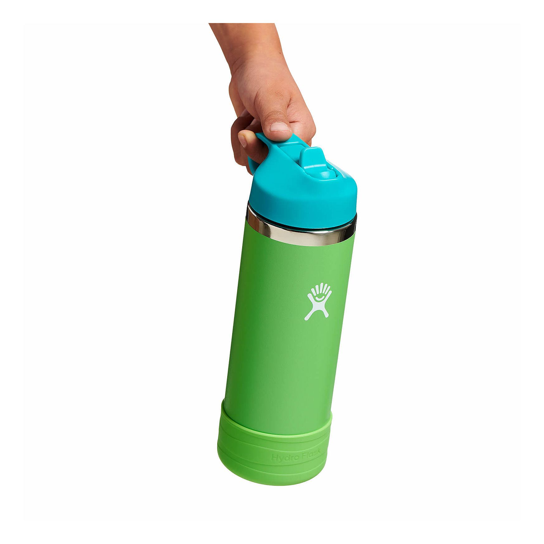 Grass Hydro Flask 18 oz Kids Wide Mouth w/ Straw Cap | ZMNIYJX-76