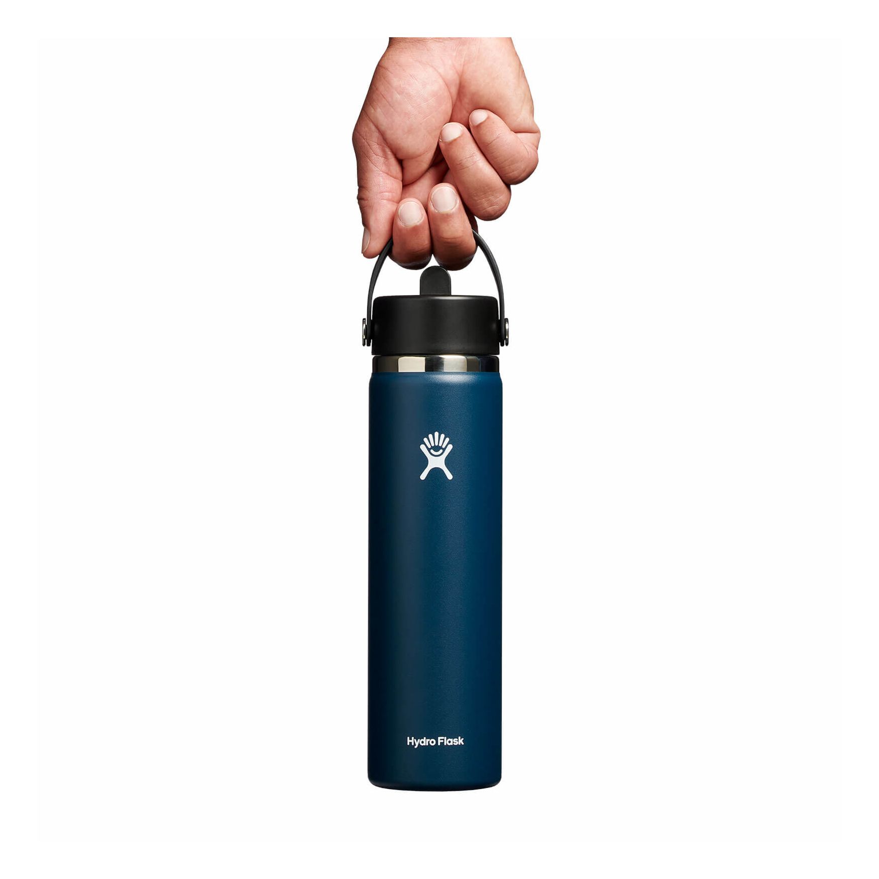 Indigo Hydro Flask 24 oz Wide Mouth with Flex Straw Cap | FXBJYIA-09