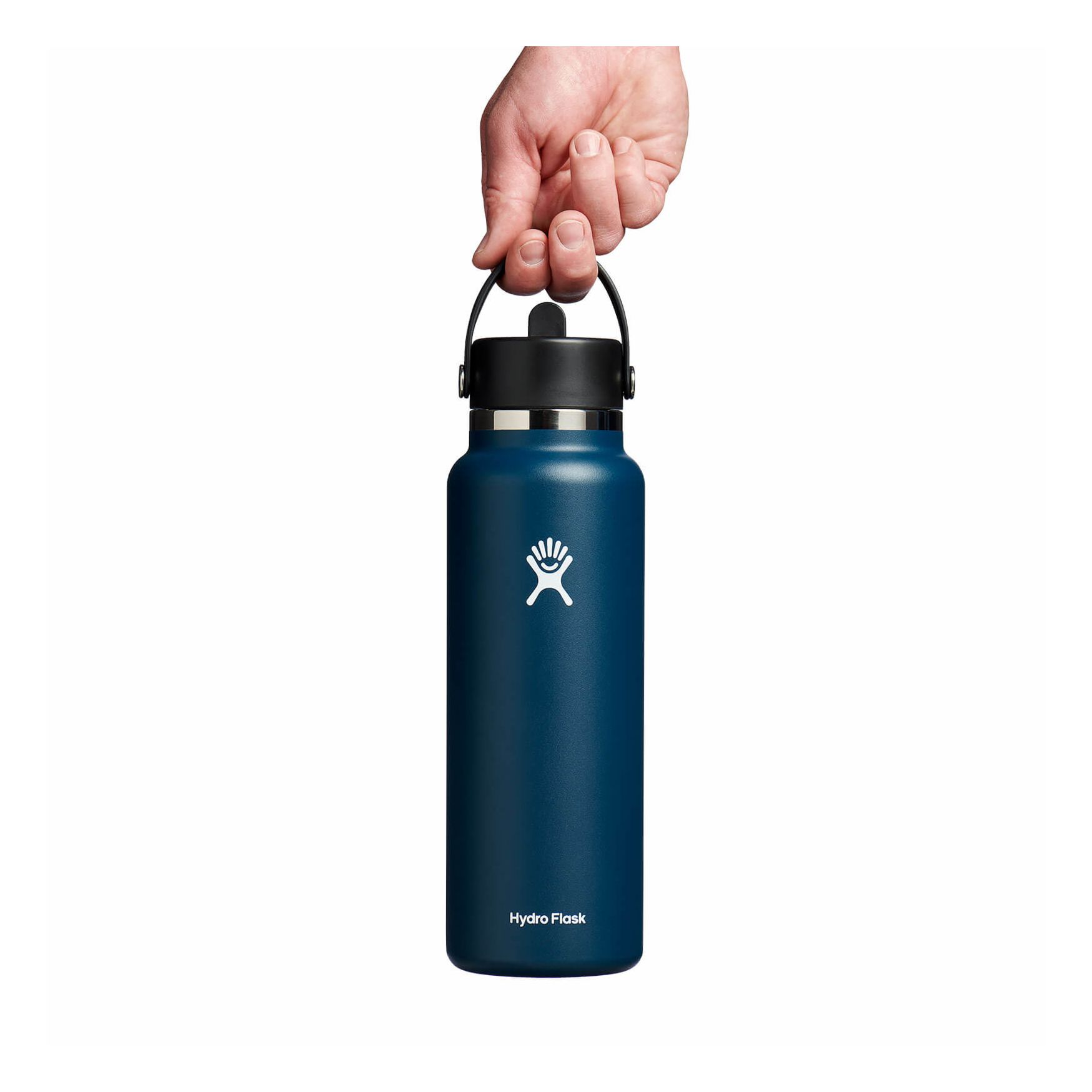 Indigo Hydro Flask 40 oz Wide Mouth with Flex Straw Cap | AEOJUWB-06