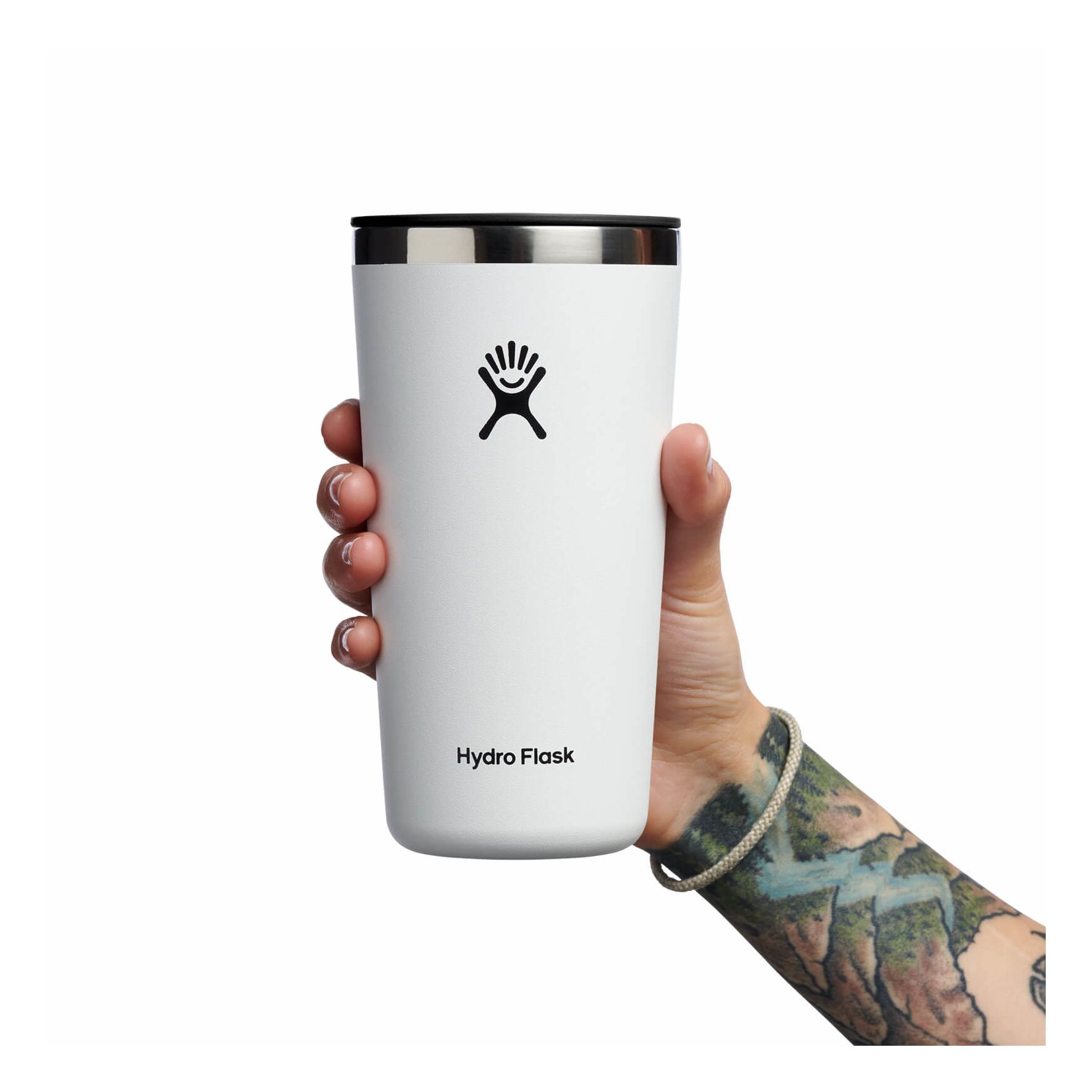 White Hydro Flask 20 oz All Around™ Tumbler | YPWDHNB-05