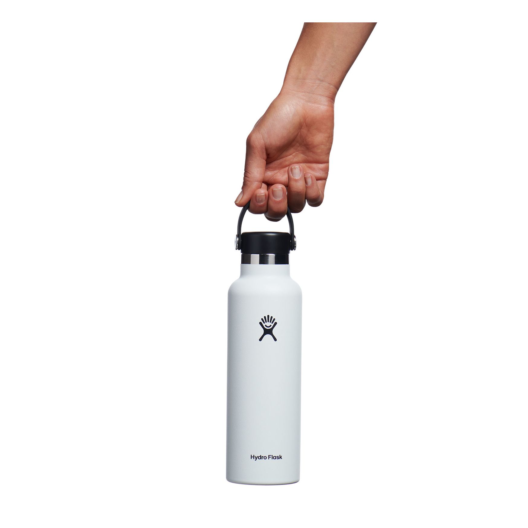 White Hydro Flask 21 oz Standard Mouth | ODYQVSF-41