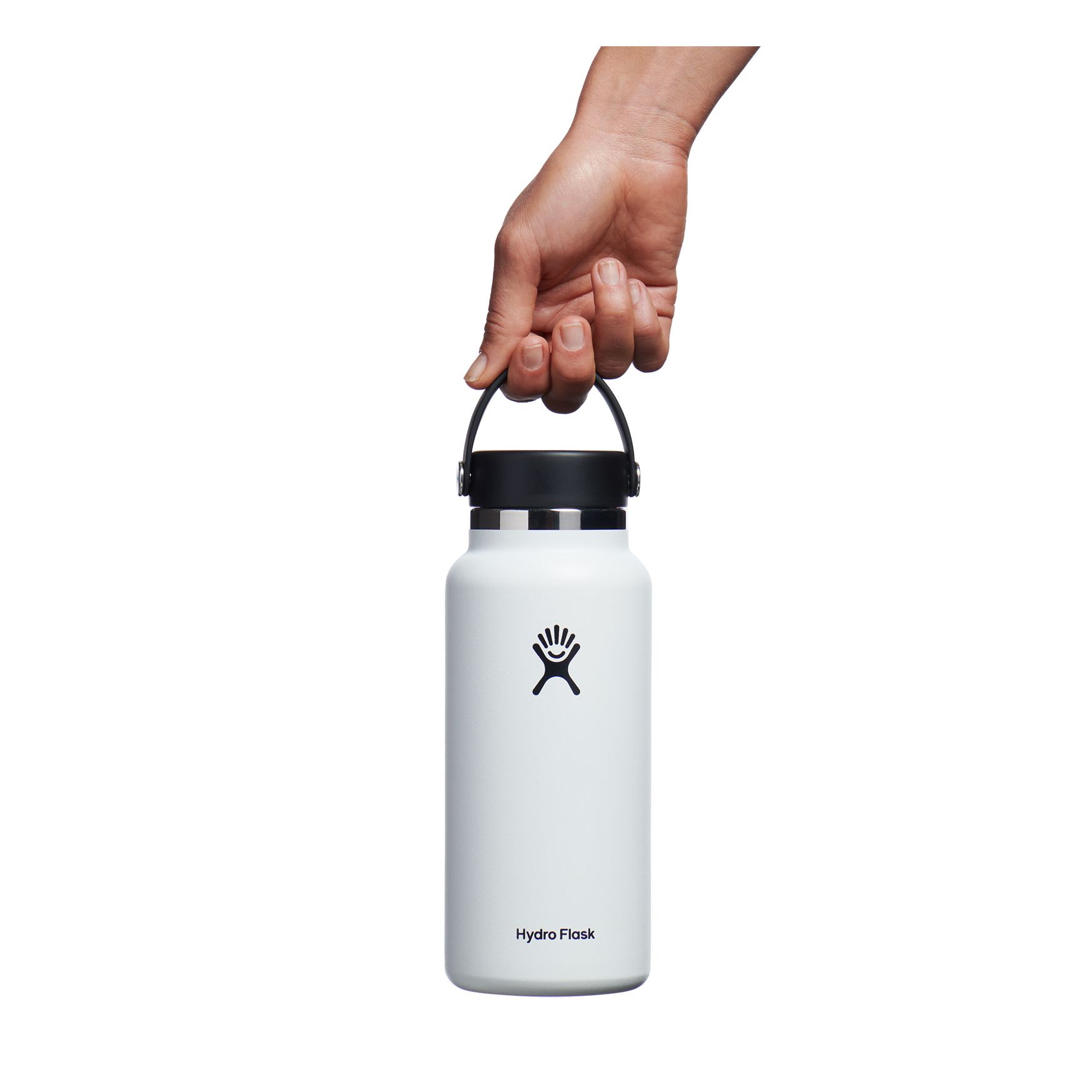 White Hydro Flask 32 oz Wide Mouth | ARTDJVL-28