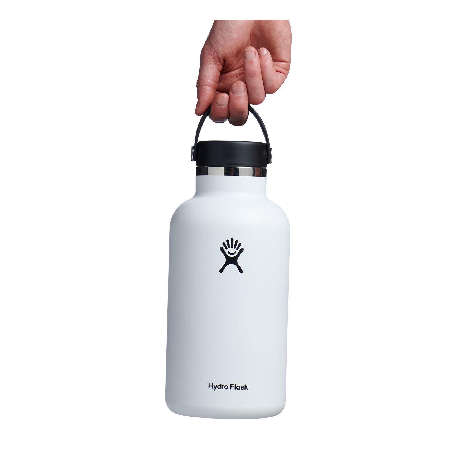 White Hydro Flask 64 oz Wide Mouth | GQHDUVF-39